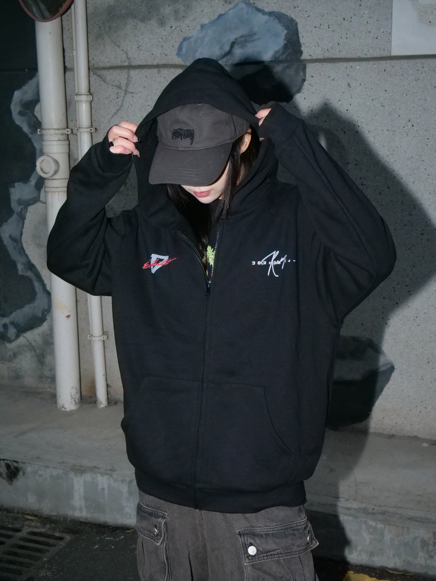 EVO V 飛びました! - Zip Up Hoodie