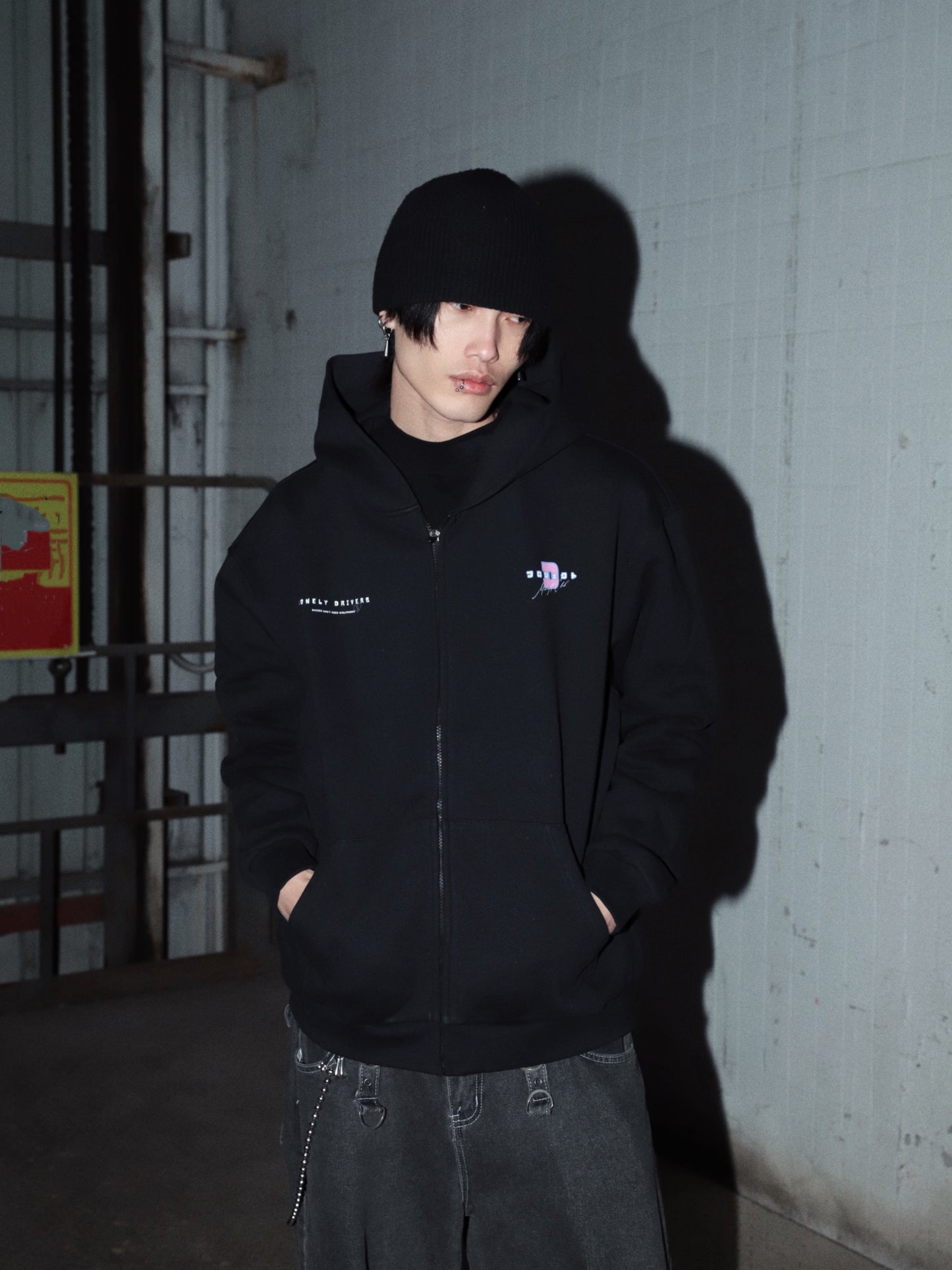 Lonely Drivers - Zip Up Hoodie