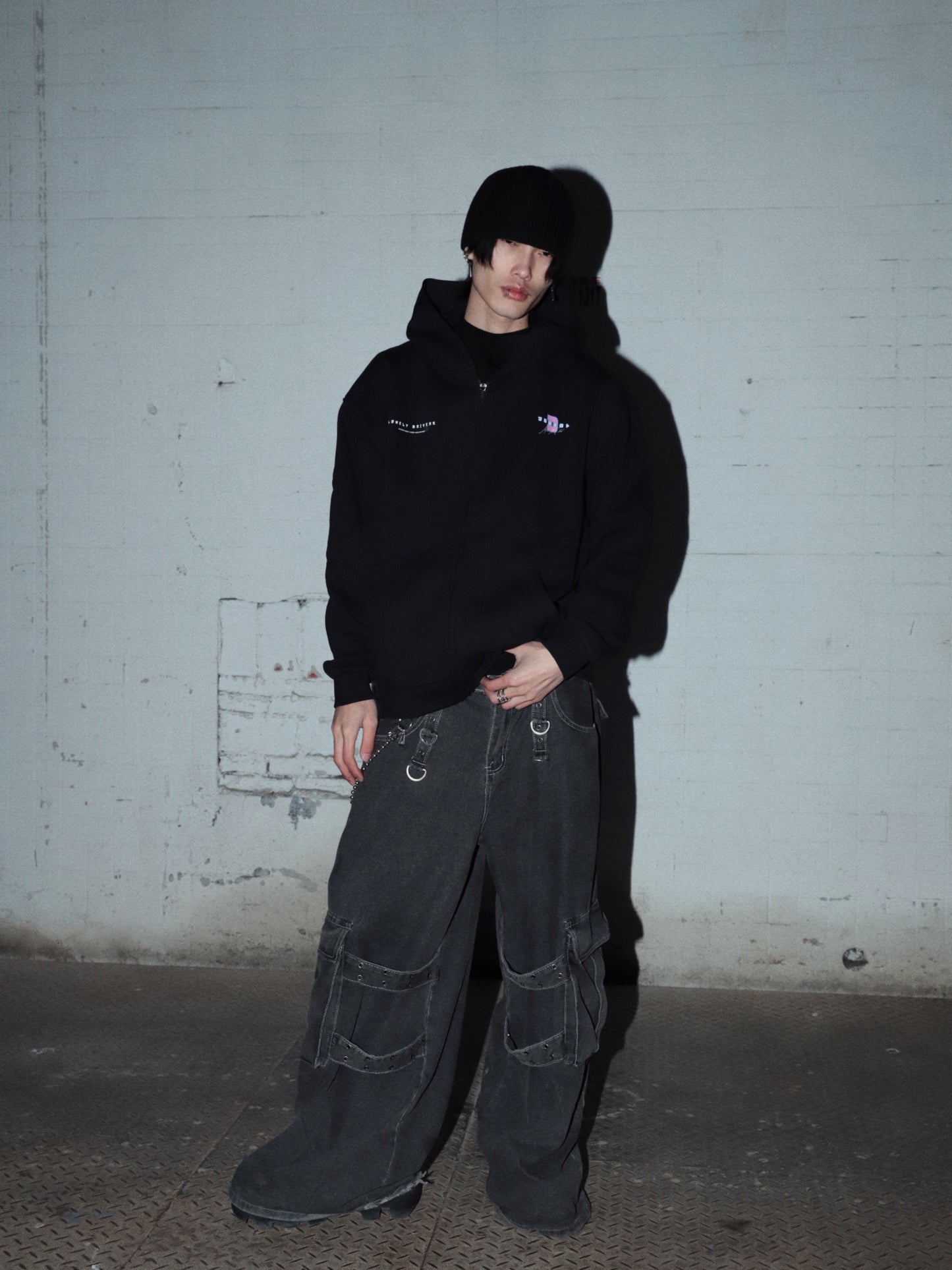 Lonely Drivers - Zip Up Hoodie