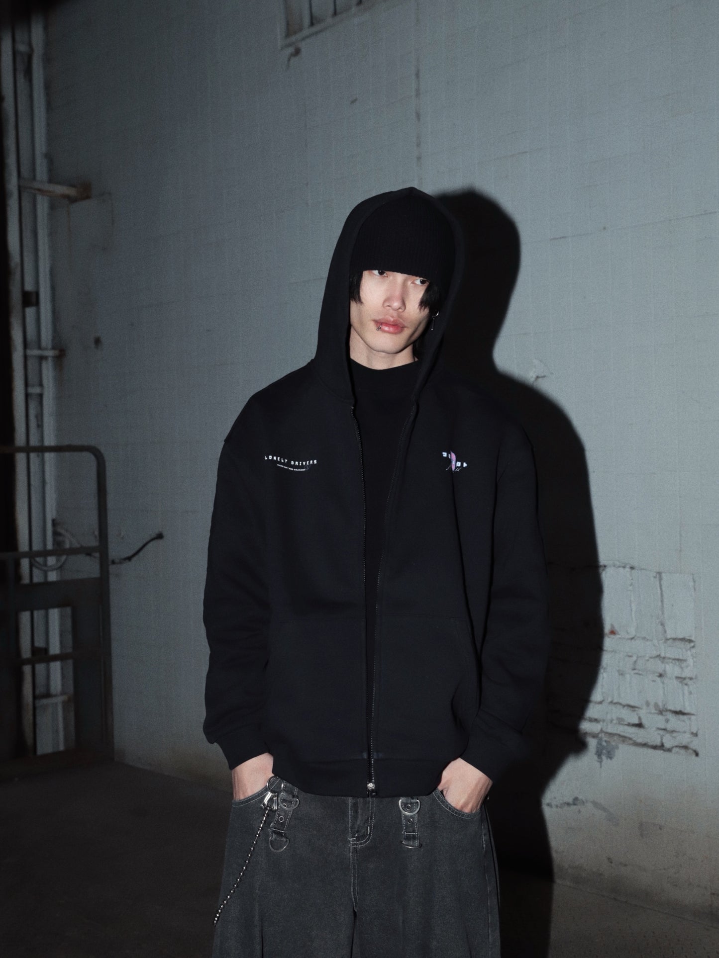Lonely Drivers - Zip Up Hoodie