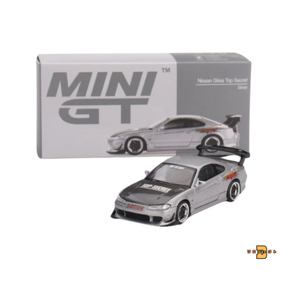 Mini GT Box Version 545 Nissan Silvia Top Secret Silver 1:64